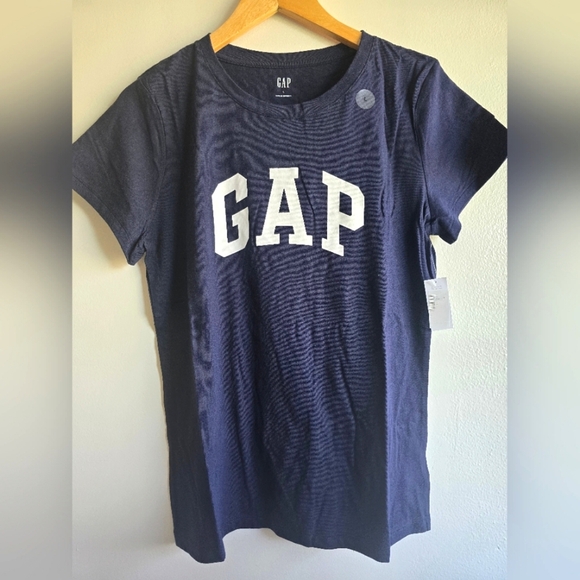 NWT! GAP, Women's Graphic Short Sleeve T-Shirt, Uniform Navy, Size Large - Picture 4 of 8